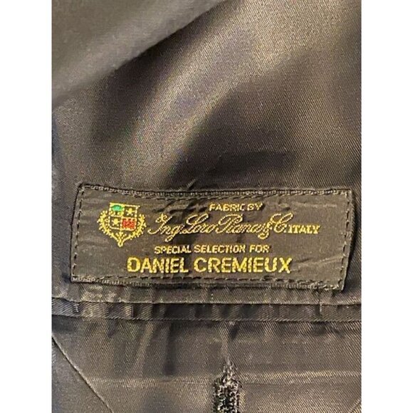 Daniel Cremieux Collection Blazer Men's 42R Black Pure New Wool Woolmark union - Picture 11 of 16
